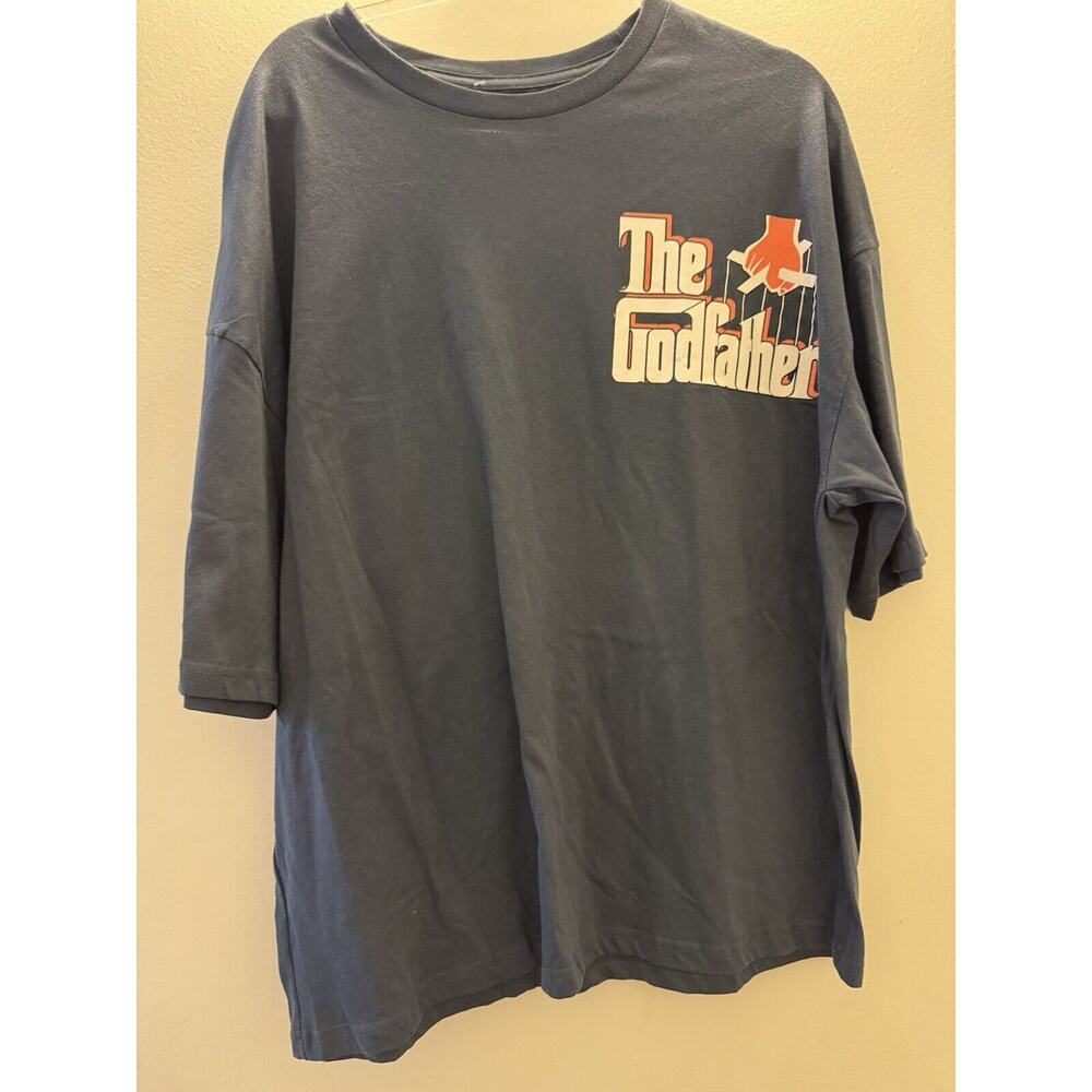 The Godfather Don Vito Corleone Mafia Gangster Movie 2-Sided T-Shirt NEW Sz L